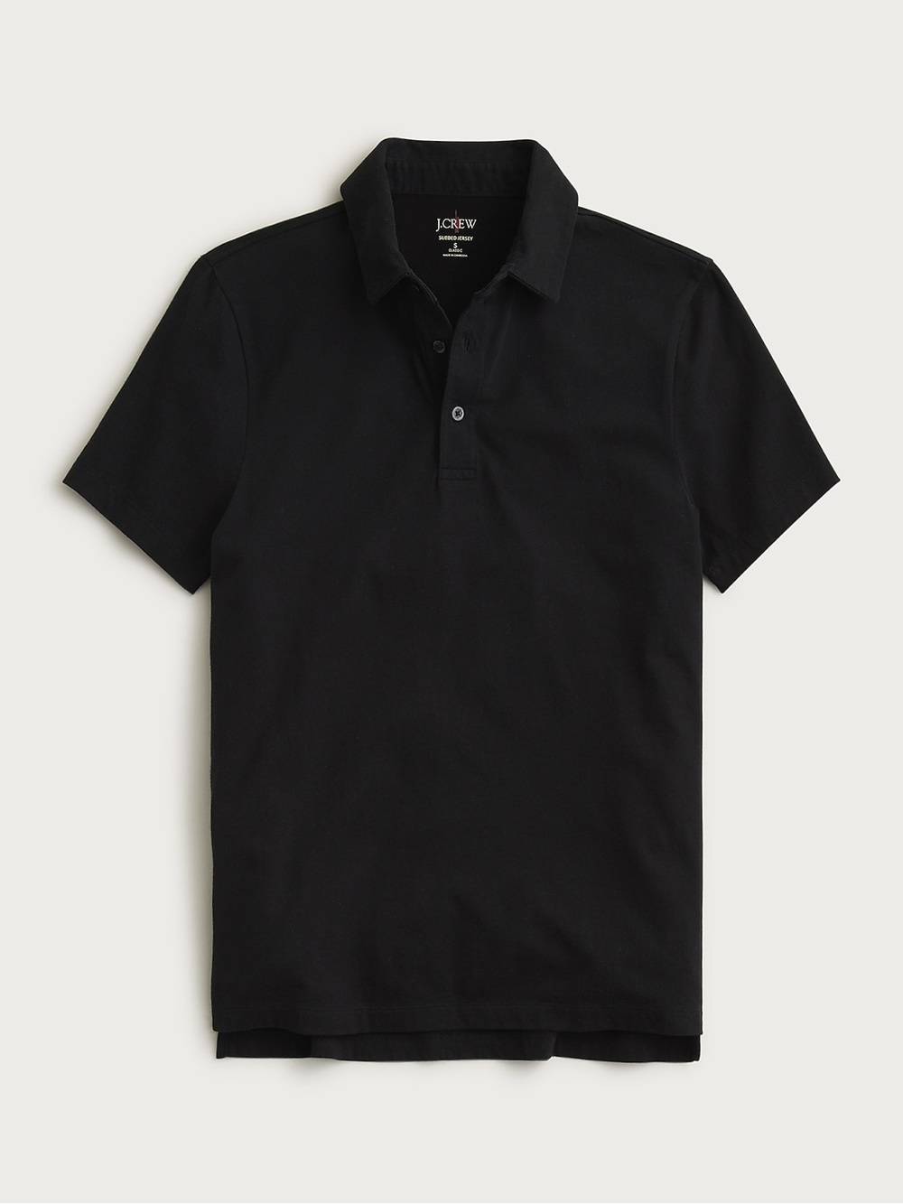 NWT J. Crew Sueded cotton polo shirt